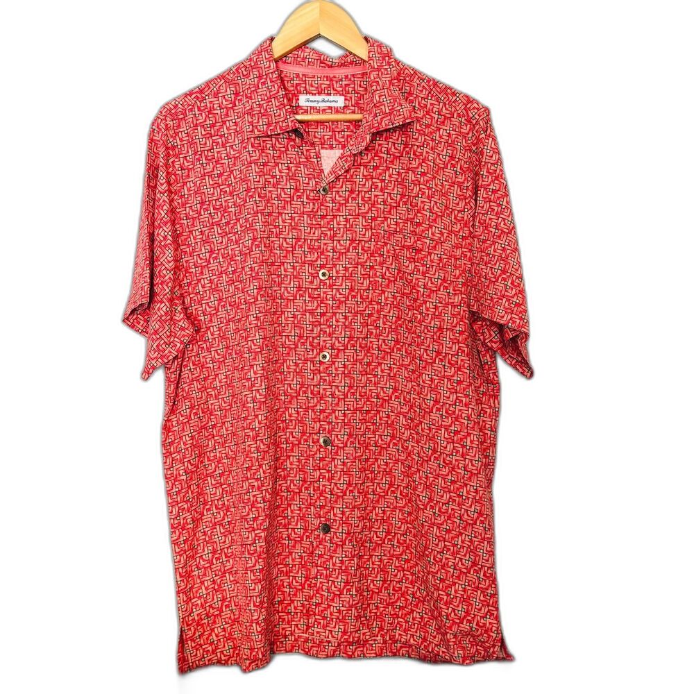Tommy Bahama Gorgeous silk camp shirt XL Resort/vacation/comfy